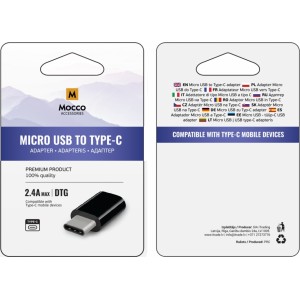 Mocco Универсальный Адаптер Micro USB к USB Type-C Подключение