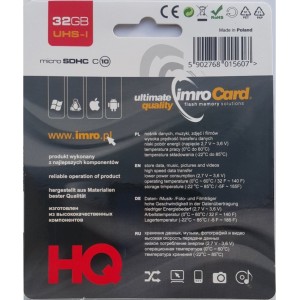 Imro Atmiņas Karte MicroSD / 32GB / cl.10 / UHS-I