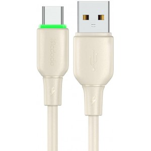 Mcdodo USB to USB-C Cable Mcdodo CA-4750 with LED light 1.2m (beige)