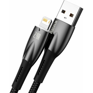 Baseus Glimmer Series cable USB-A - Lightning 480Mb/s 2.4A 2m black (universal)