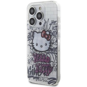 Hello Kitty IML Kitty On Bricks Graffiti case for iPhone 15 Pro Max - white (universal)