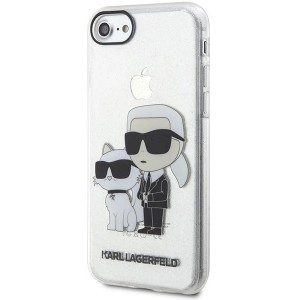 Karl Lagerfeld KLHCI8HNKCTGT iPhone 7/8/ SE 2020 / SE 2022 transparent hardcase Gliter Karl&Choupette (universal)