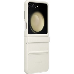 Samsung Eco-leather case for Samsung Galaxy Z Flip 5 - cream (universal)