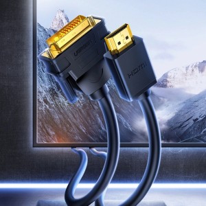 Ugreen bi-directional cable HDMI - DVI 2m black (HD106) (universal)