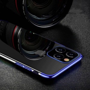 Hurtel Clear Color case gel cover case with metallic frame Xiaomi Redmi Note 11 Pro 5G / 11 Pro black (universal)