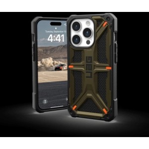 UAG Monarch - protective case for iPhone 15 Pro (kevlar element green) (universal)