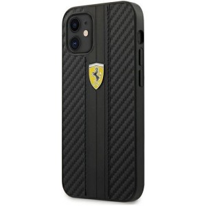 Ferrari FESNECHCP12SBK iPhone 12 mini 5.4" black/black hardcase On Track PU Carbon (universal)