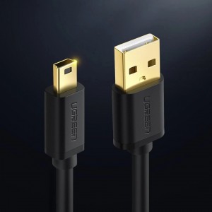 Ugreen cable USB - mini USB cable 480 Mbps 2 m black (US132 30472) (universal)