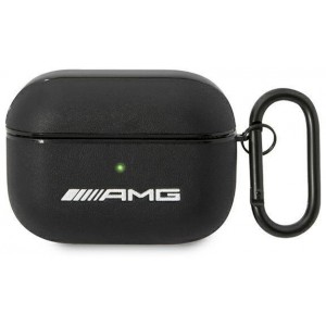 Mercedes AMG Leather Big Logo case for AirPods Pro - black (universal)
