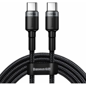 Baseus Cafule nylon cable USB Type C Power Delivery 2.0 100W 20V 5A 2m gray (CATKLF-ALG1) (universal)