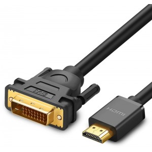 Ugreen bi-directional cable HDMI - DVI 2m black (HD106) (universal)