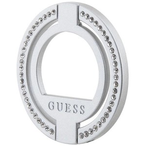 Guess MagSafe Ring Rhinestone holder - silver (universal)