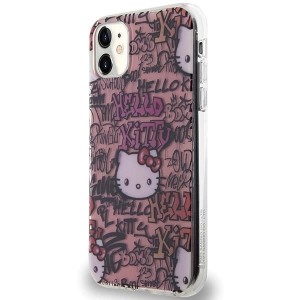 Hello Kitty IML Tags Graffiti case for iPhone 11 / Xr - pink (universal)