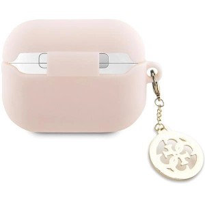 Guess GUAP23DSLGHDP AirPods Pro 2 cover pink/pink 3D Rubber 4G Diamond Charm (universal)