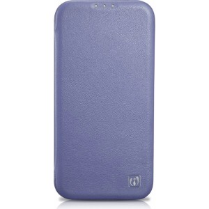 Icarer CE Premium Leather Folio Case iPhone 14 Magnetic Flip Leather Folio Case MagSafe Light Purple (WMI14220713-LP) (universal)