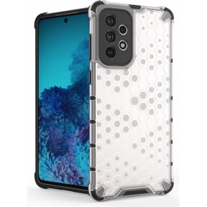Hurtel Honeycomb case armored cover with a gel frame for Samsung Galaxy A73 transparent (universal)