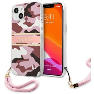 Guess GUHCP13SKCABPI iPhone 13 mini 5.4" pink/pink hardcase Camo Strap Collection (universal)