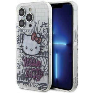 Hello Kitty IML Kitty On Bricks Graffiti case for iPhone 15 Pro Max - white (universal)