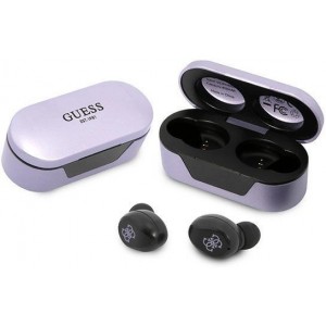 Guess GUTWST31EU TWS Bluetooth headphones + docking station purple/purple (universal)