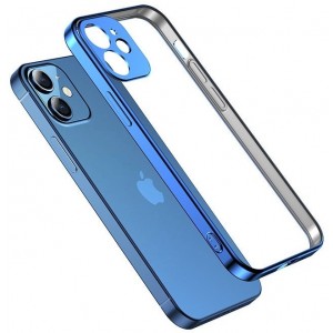 Joyroom New Beauty Series ultra thin case with electroplated frame for iPhone 12 Pro Max dark-blue (JR-BP744) (universal)
