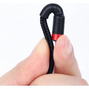 Baseus Cafule Cable Durable Nylon Cord USB-C PD / USB-C PD PD2.0 60W 20V 3A QC3.0 1M Black-Red (CATKLF-G91) (universal)