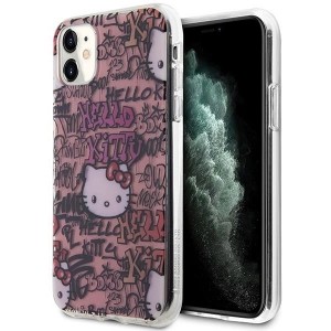 Hello Kitty IML Tags Graffiti case for iPhone 11 / Xr - pink (universal)