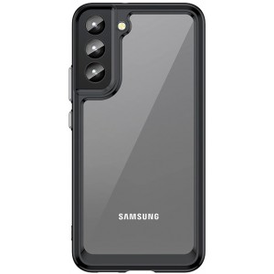 Hurtel Outer Space Case Cover for Samsung Galaxy S22 + (S22 Plus) Hard Cover with Gel Frame Black (universal)