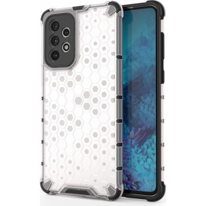 Hurtel Honeycomb case armored cover with a gel frame for Samsung Galaxy A73 transparent (universal)