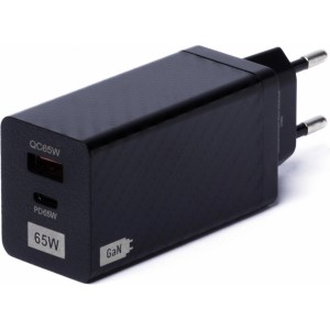 Wozinsky 65W GaN charger with USB ports, USB C supports QC 3.0 PD black (WWCG01) (universal)