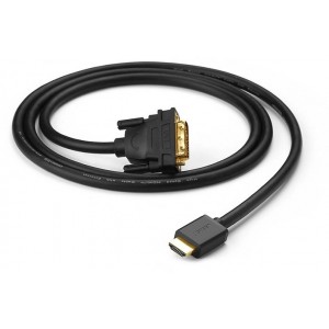 Ugreen cable HDMI - DVI 4K 60Hz 30AWG cable 1m black (30116) (universal)