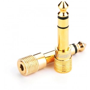 Ugreen adapter 3.5 mm mini jack to 6.3 mm jack adapter gold (20503) (universal)