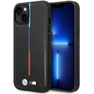 BMW M Quilted Tricolor case for iPhone 15 / 14 / 13 - black (universal)