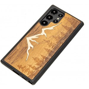 Bewood Wooden case for Samsung Galaxy S22 Ultra Bewood Mountains Imbuia (universal)