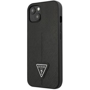 Guess GUHCP13SPSATLK iPhone 13 mini 5,4 "black / black hardcase SaffianoTriangle Logo (universal)