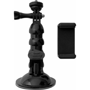 Hurtel GoPro suction cup holder for GoPro, DJI, Insta360, SJCam, Eken sports cameras + smartphone adapter (GoPro car suction cup) (universal)