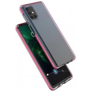 Hurtel Spring Case clear TPU gel protective cover with colorful frame for Samsung Galaxy M31s mint (universal)
