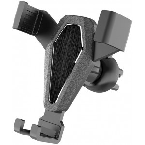 Hurtel Gravity smartphone car holder, black air vent grille (YC07) (universal)
