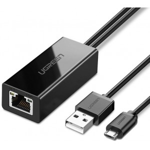 Ugreen external micro USB 100Mbps network adapter for Chromecast 1m black (30985) (universal)