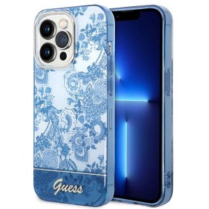 Guess GUHCP14XHGPLHB iPhone 14 Pro Max 6.7" blue/blue hardcase Porcelain Collection (universal)