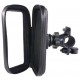 Hurtel Holder with a 360 head for the handlebar for the pannier bag of the bicycle holder for the phone black (universal)
