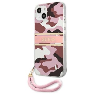 Guess GUHCP13SKCABPI iPhone 13 mini 5.4" pink/pink hardcase Camo Strap Collection (universal)