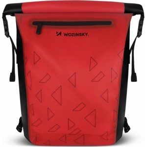 Wozinsky waterproof backpack for bicycle trunk bike bag 2in1 23l red (WBB31RE) (universal)