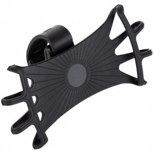 Hurtel Swivel silicone bike holder - black (universal)
