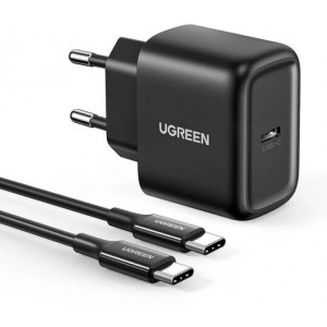 Ugreen USB Type C charger 25W Power Delivery + USB Type C cable 2m black (50581) (universal)