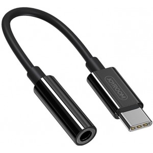 Joyroom headphone adapter 3.5mm mini jack (female) - USB Type C (male) black (SH-C1) (universal)