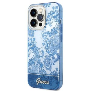 Guess GUHCP14XHGPLHB iPhone 14 Pro Max 6.7" blue/blue hardcase Porcelain Collection (universal)