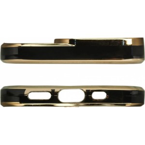 Hurtel Fashion Case Case for Samsung Galaxy A12 5G Gold Frame Gel Cover Black (universal)