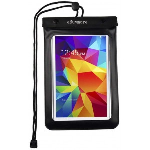 Hurtel Universal waterproof case for phone / tablet up to 8 inches black (universal)