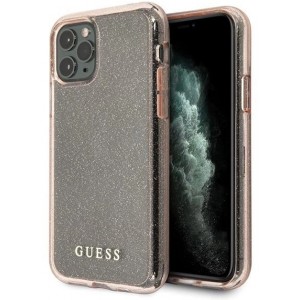 Guess GUHCN58PCGLPI iPhone 11 Pro pink/pink hard case Glitter (universal)