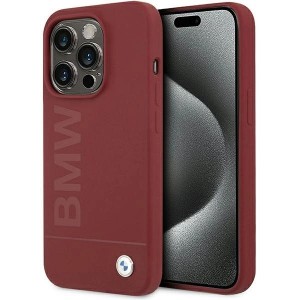 BMW Silicone Big Logo MagSafe case for iPhone 15 Pro - red (universal)